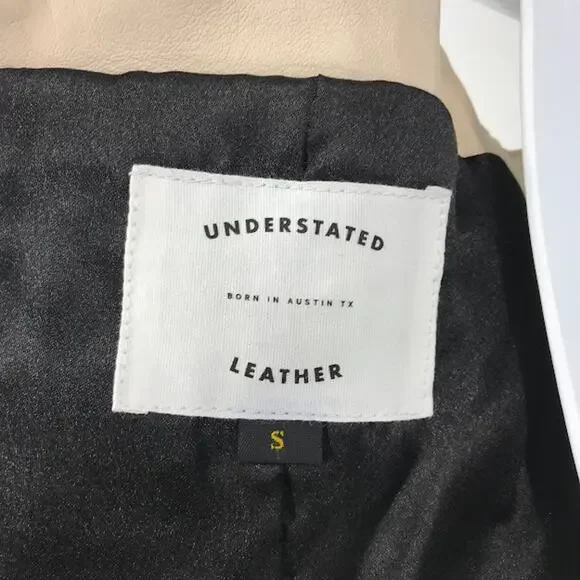 Understated Leather x Revolve Mustang Bustier Crop Top S Sleeveless Back-Zip - Picture 5 of 7